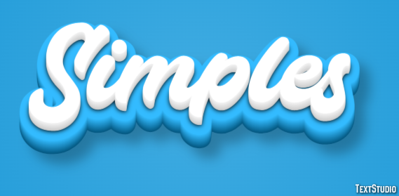 Simples Efeito de texto