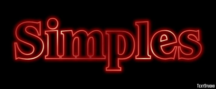 Simples Efeito de texto