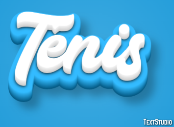 Ténis Tekst effect