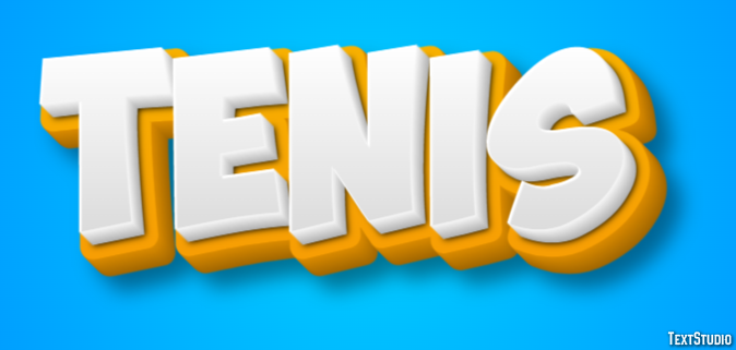 Ténis Tekst effect