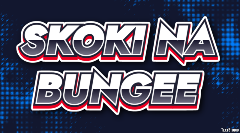 Skoki na bungee Efekt tekstowy