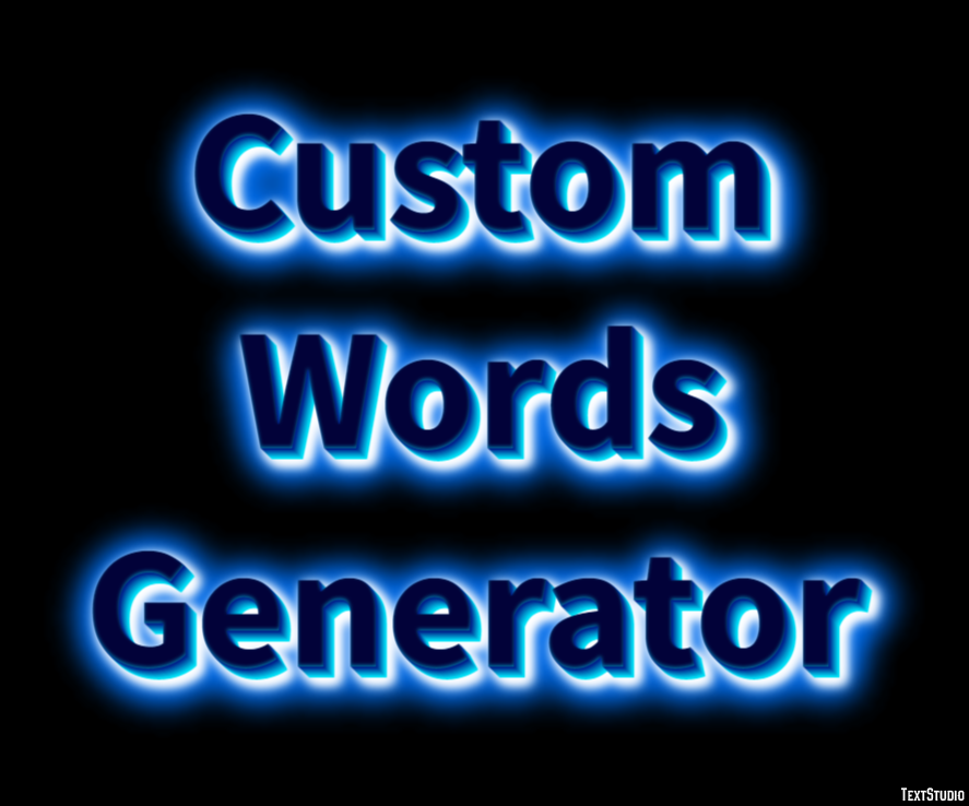 Custom Words Generator Effetto testo