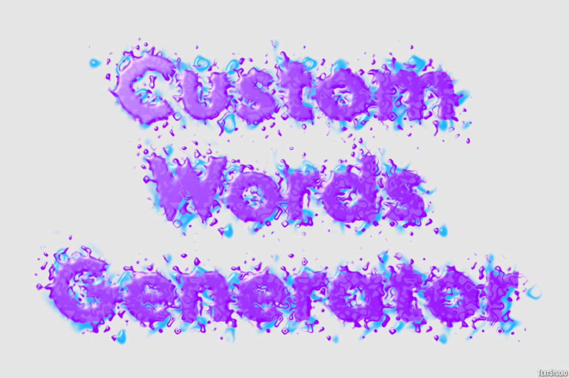Custom Words Generator Effetto testo