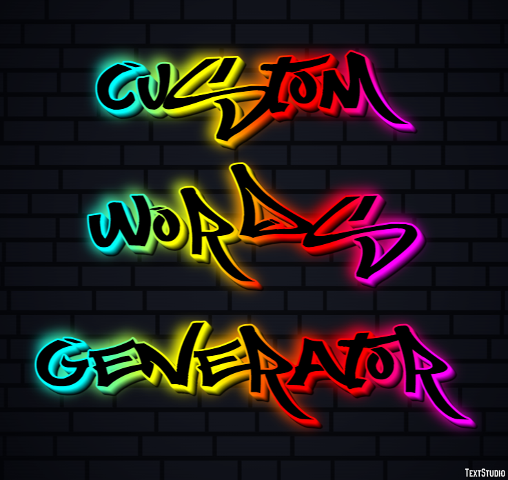Custom Words Generator Effetto testo