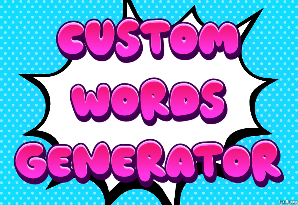 Custom Words Generator Effetto testo