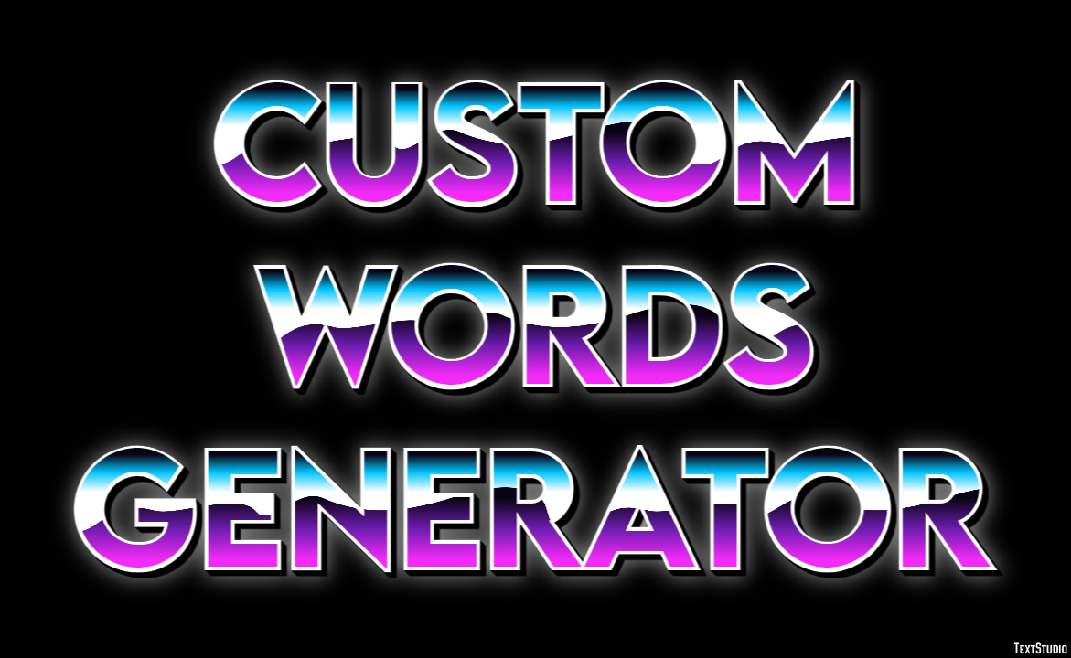 Custom Words Generator Effetto testo