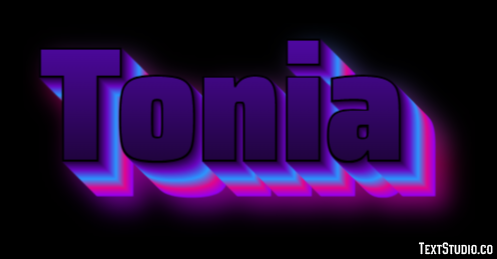 Tonia Effetto testo