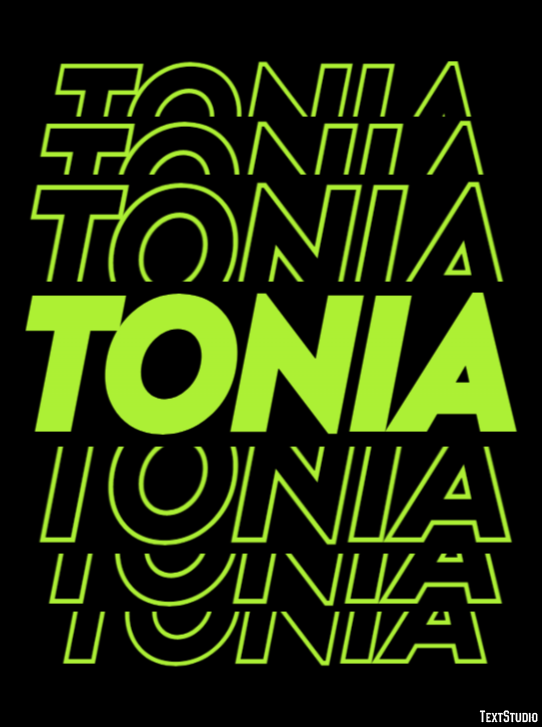 Tonia Effetto testo