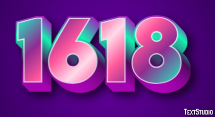 1618 Efecto de Texto