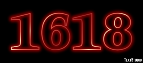 1618 Efeito de texto