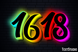 1618 Efeito de texto