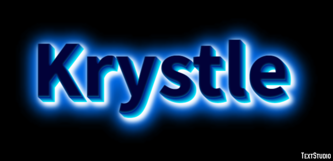 Krystle Effetto testo