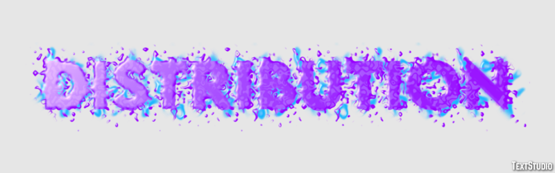 Distribution Efecto de Texto