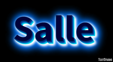 Salle Эффект текста