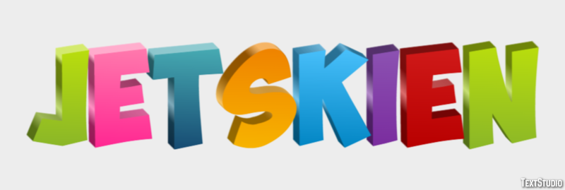 Jetskiën Effet de texte