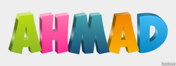 Ahmad Эффект текста