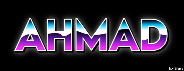 Ahmad Text effect
