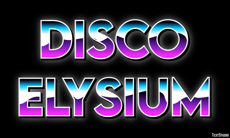 Disco Elysium Effetto testo