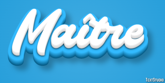 Maître Effet de texte