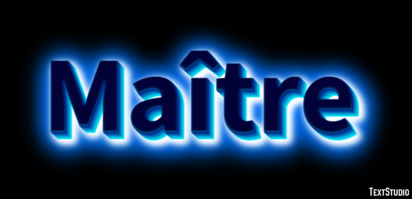 Maître Effet de texte