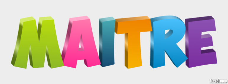 Maître Effet de texte