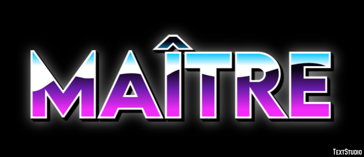 Maître Effet de texte