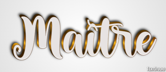 Maître Effet de texte