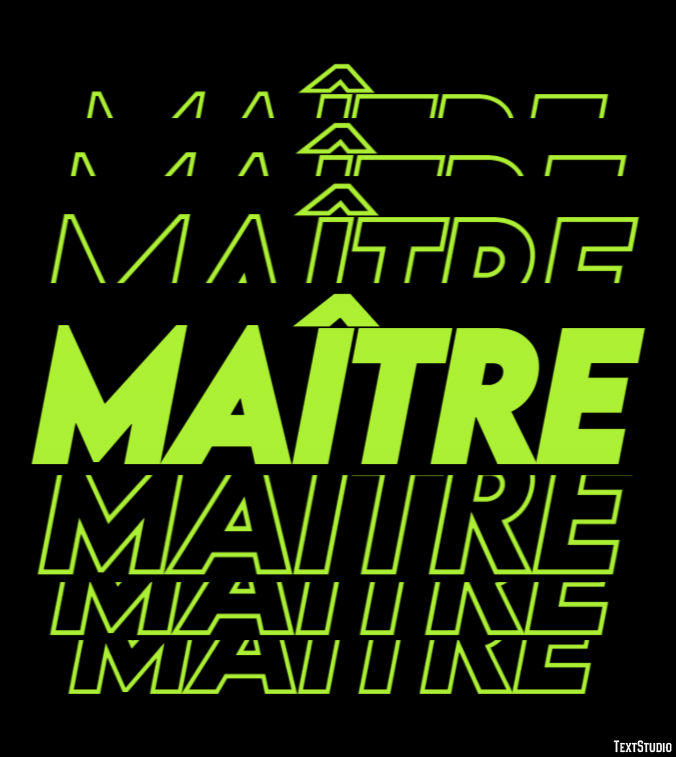 Maître Effet de texte