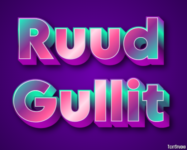 Ruud Gullit Text Effect