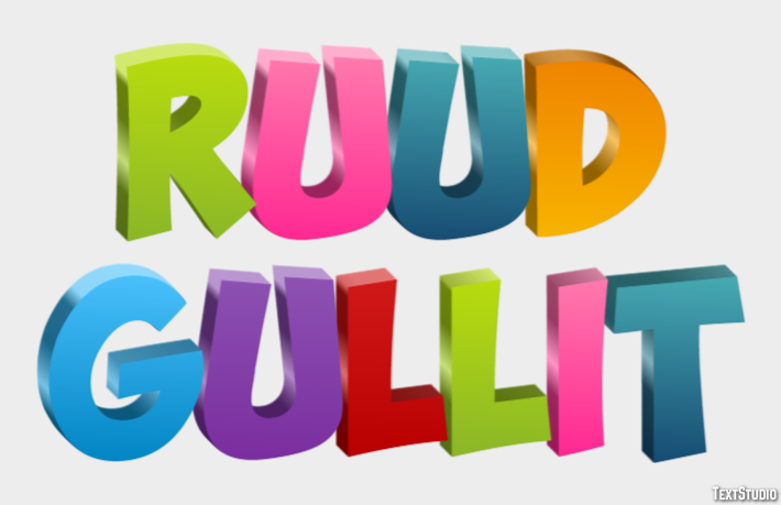 Ruud Gullit Text Effect