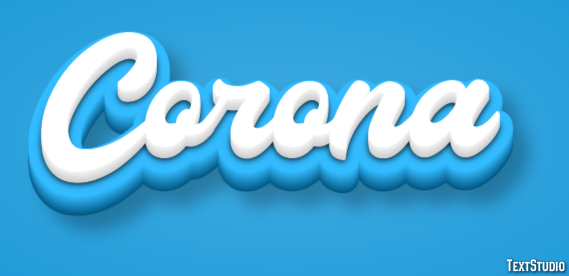Corona Text Effect