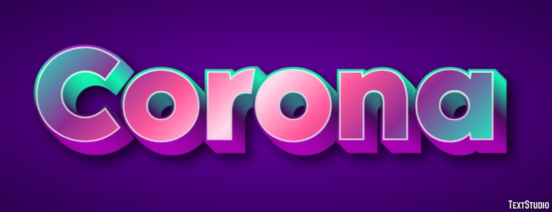 Corona Text Effect