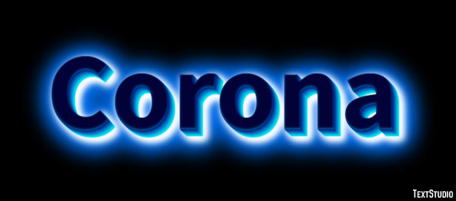 Corona Text Effect