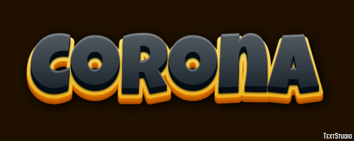 Corona Text Effect