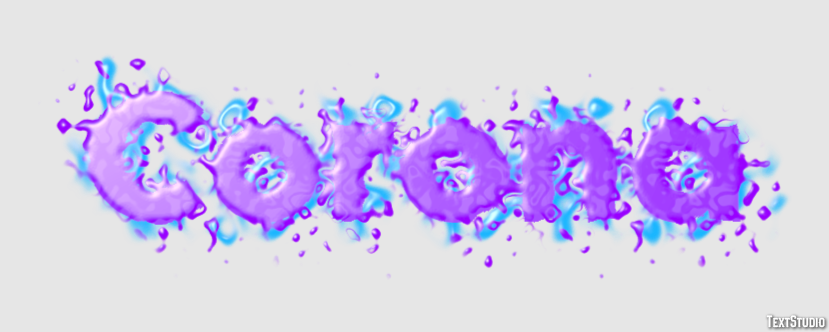 Corona Text Effect