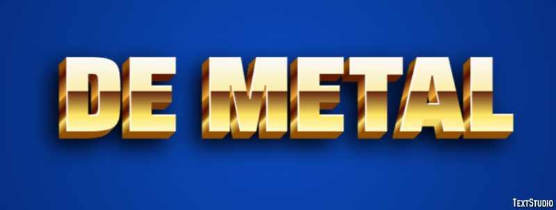 De metal Text effect