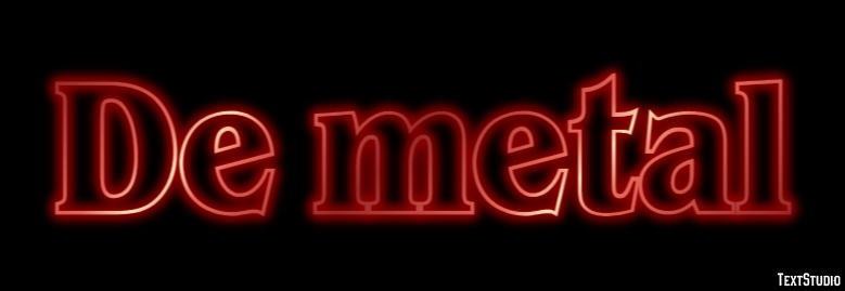 De metal Text effect