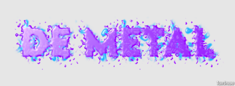De metal Text effect
