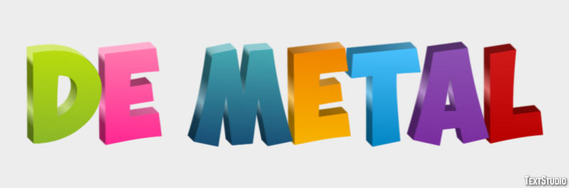 De metal Text Effect