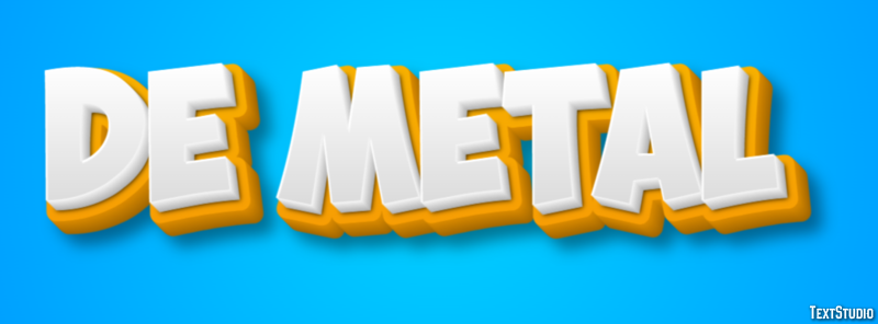 De metal Text effect