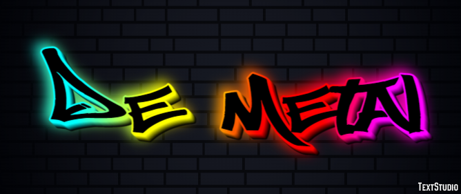 De metal Text effect