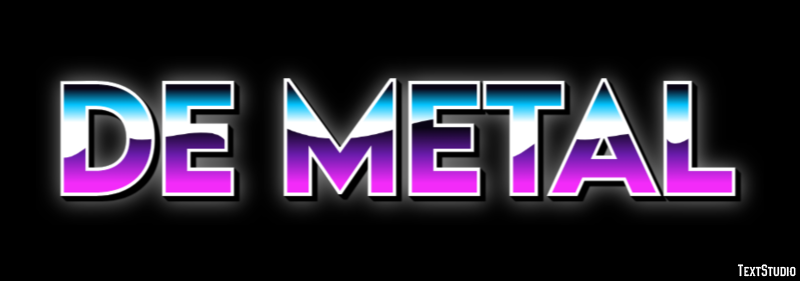 De metal Text effect