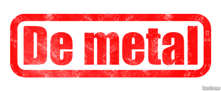 De metal Text effect