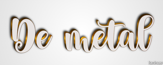 De metal Text effect