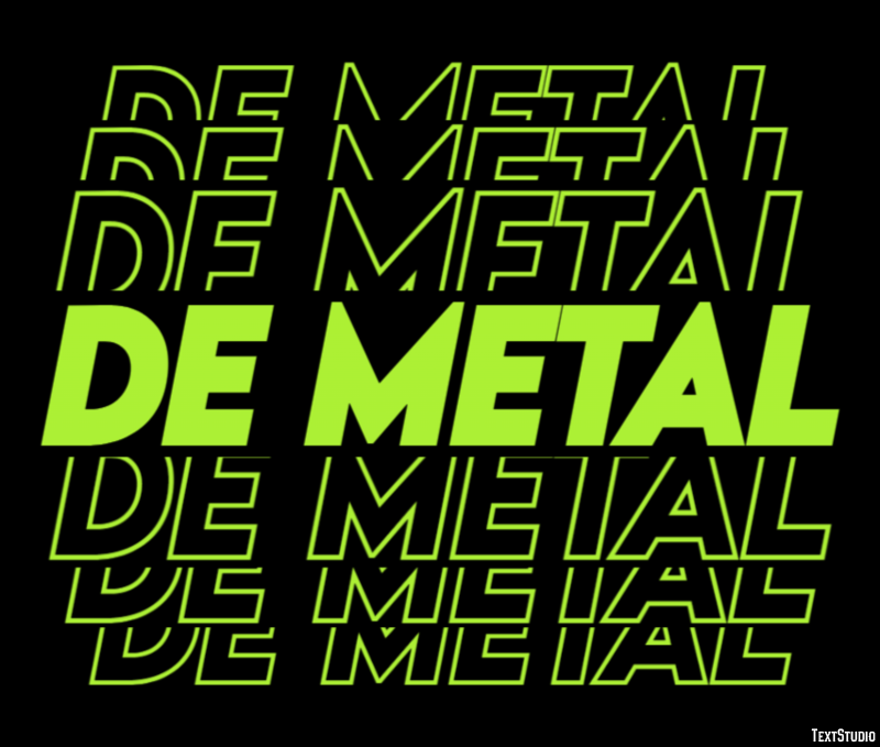 De metal Text effect
