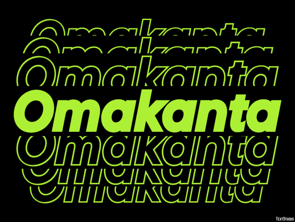 Omakanta Effetto testo
