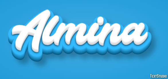 Almina Text Effect