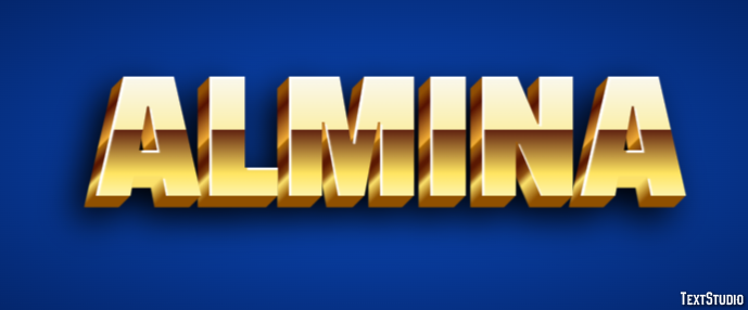 Almina Text Effect