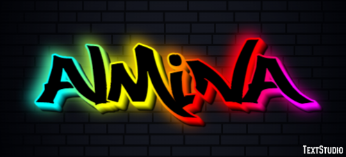 Almina Text effect