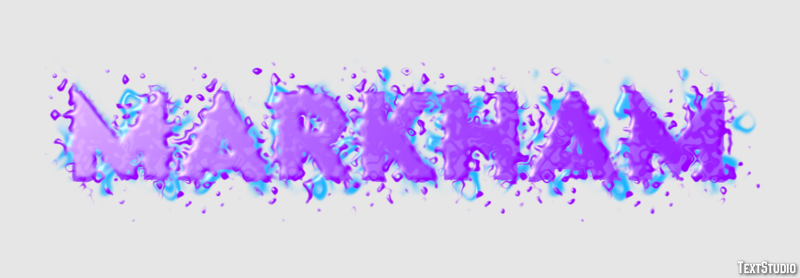 Markham Эффект текста